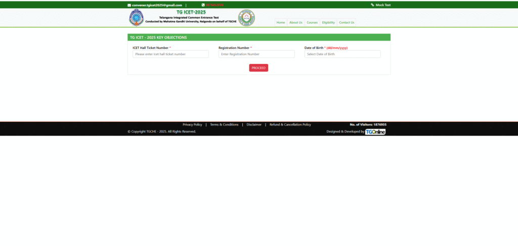 TG ICET 2025 answer key