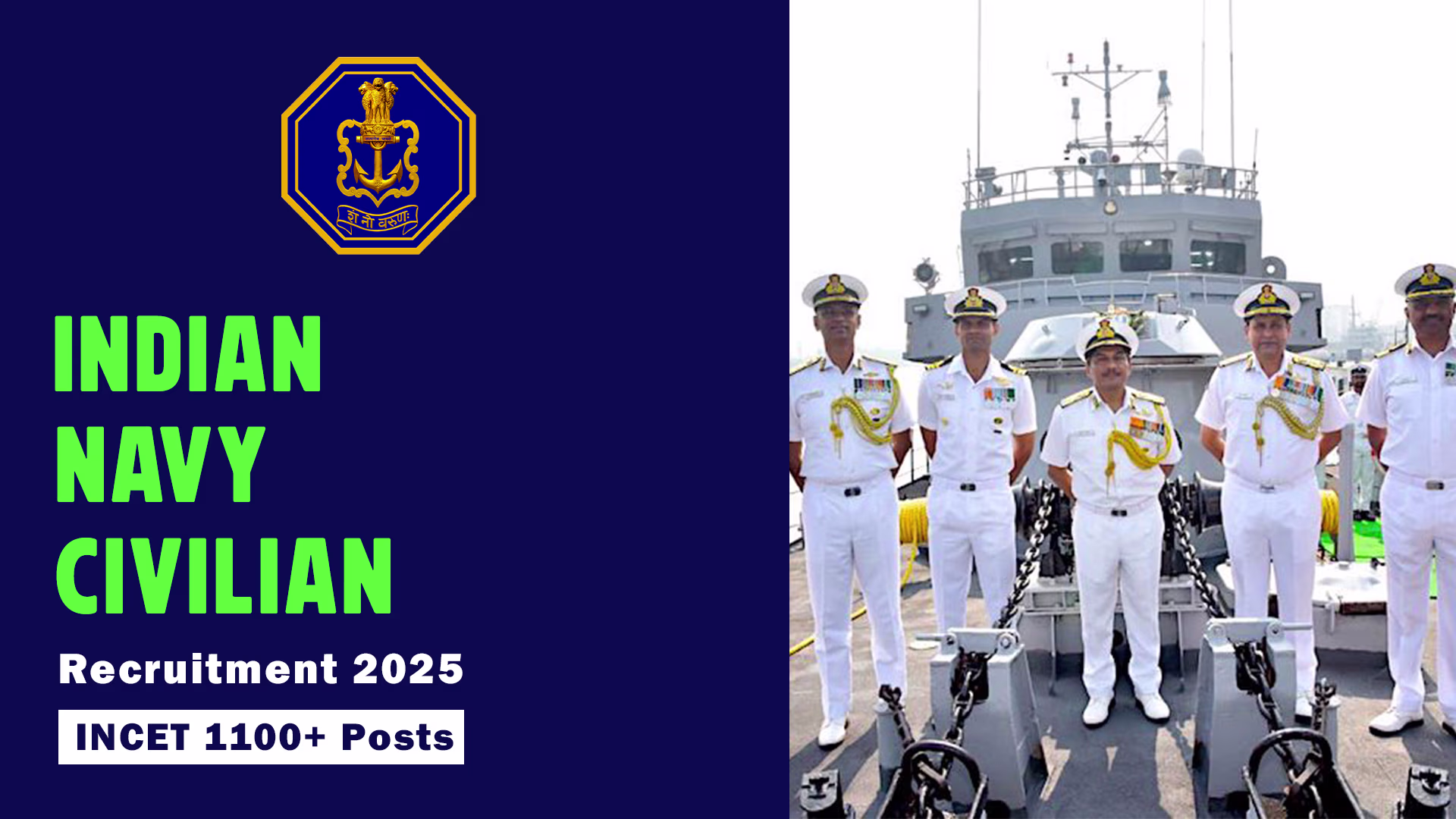 Indian Navy Civilian Recruitment 2025