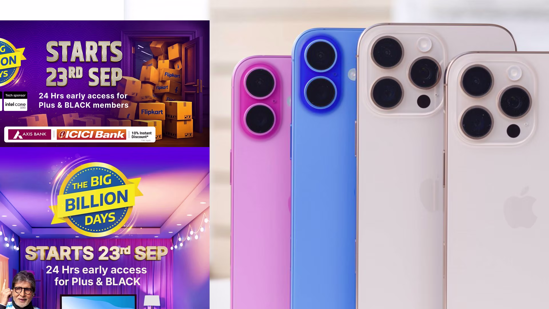 iPhone Price Flipkart Big Billion Days Sale 2025 | iPhone 15 & 16 Series Deals